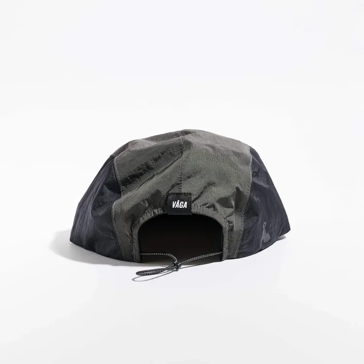 vaga-pacer-running-cap-charcoal-black-brown-back.webp