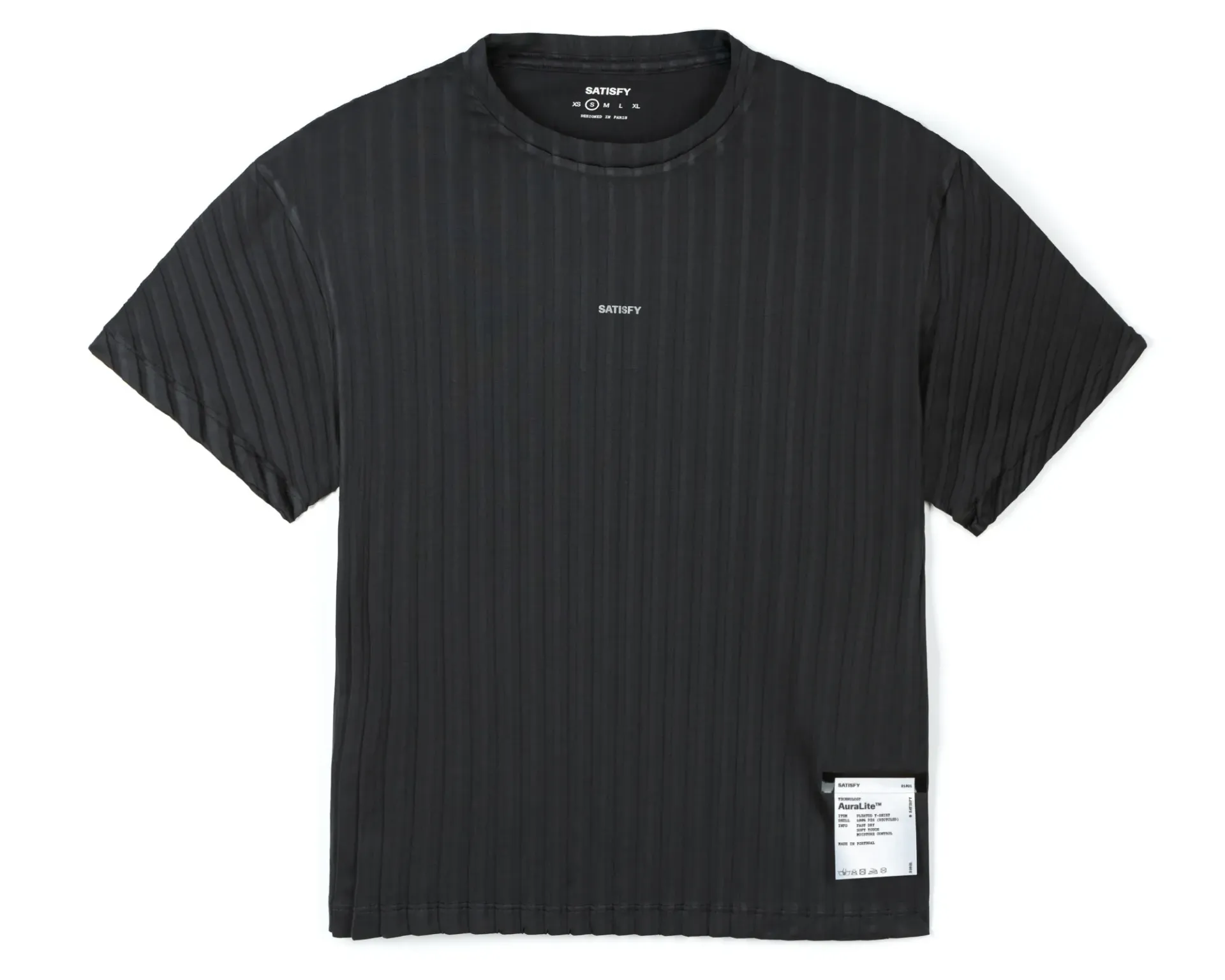 Satisfy W's Auralite Pleated T-shirt - Black SA