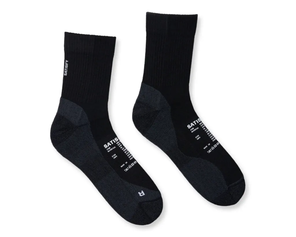 Satisfy Merino Socks Nylon - Black (36/38)