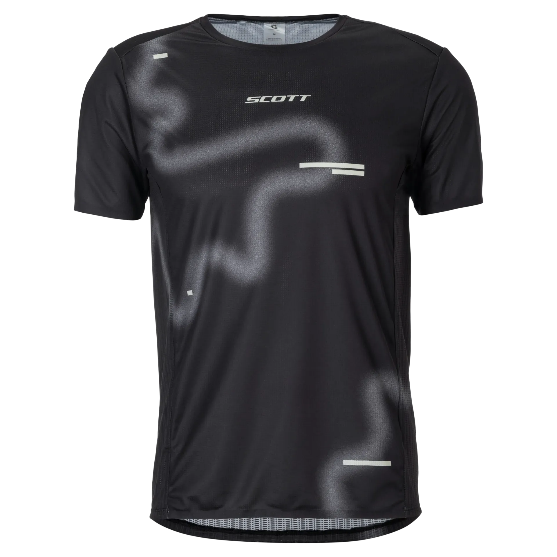 SCOTT Tee M's RC Run SS - Black/Spray Grey