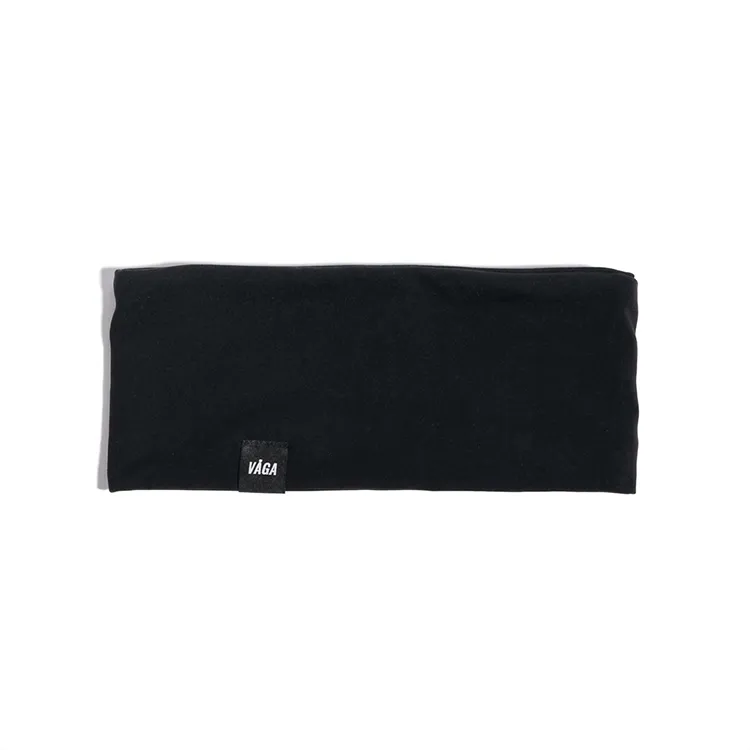 VAGA Jersey Midweight Performance Headband Black