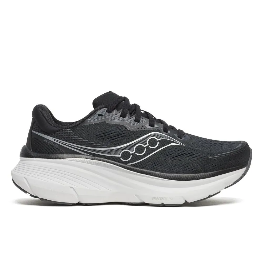 Saucony Shoe W's Guide 19 Wide - Black/Silver (35.5)