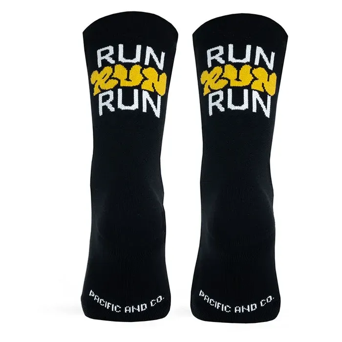 Pacific Socks Run Run - Black