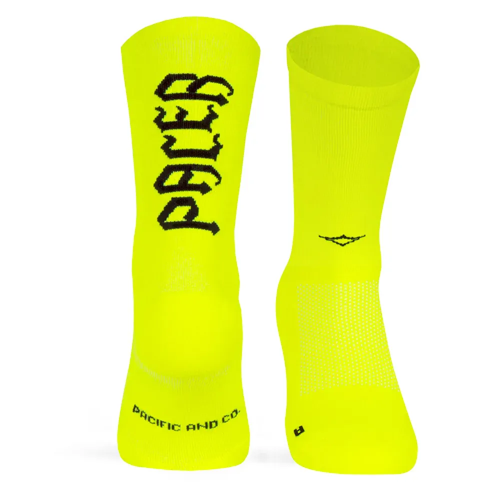 Pacific Socks Pacer - Neon Yellow (37-41)