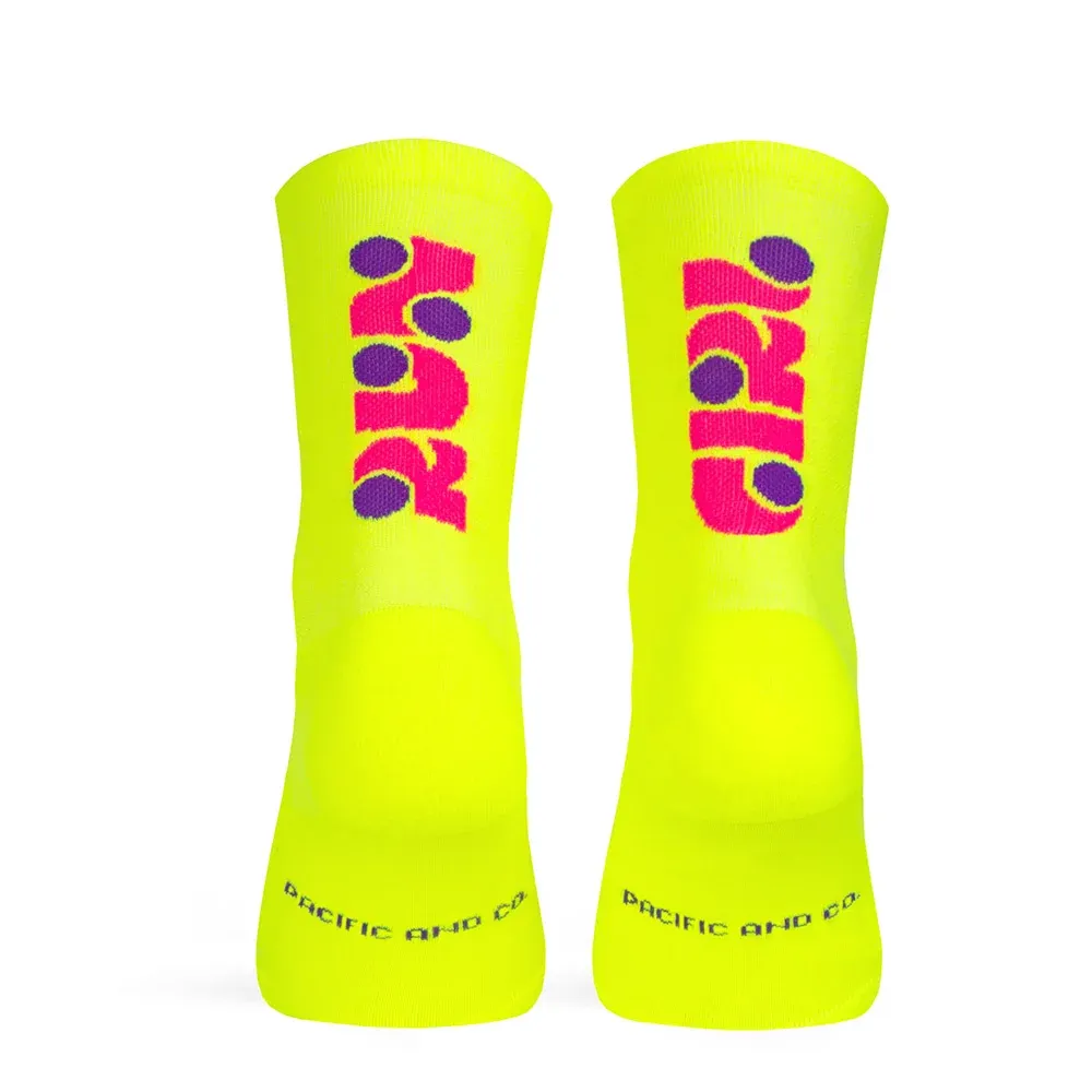 Pacific Socks Run Girl - Neon (37-41)