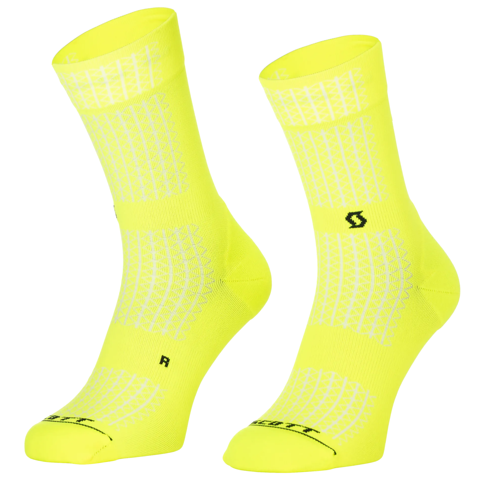 SCOTT Sock Performance Crew - safety yellow (S (36-38))