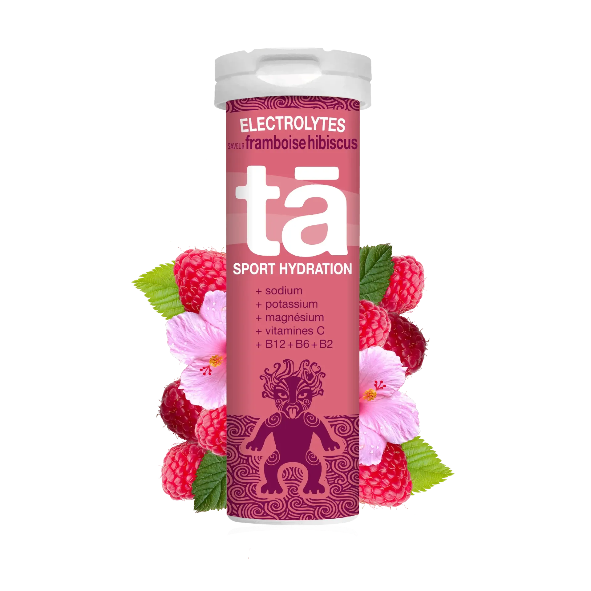 Tā Electrolytes Hydration Tabs - Framboise Hibiscus