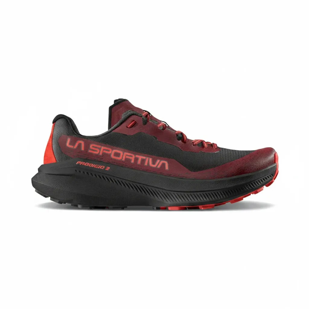 La Sportiva Shoe M's Prodigio 2 - Onyx/Mountain Red (40)