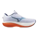 Mizuno Shoe M's Wave Rider 30 - White/Blue Jewel/Orange