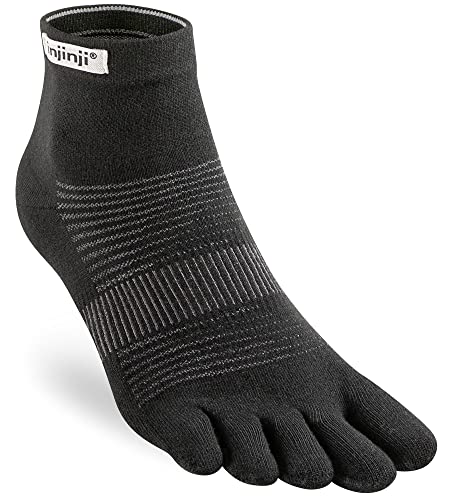 Injinji Run Original Weight Mini-Crew - Black (S)