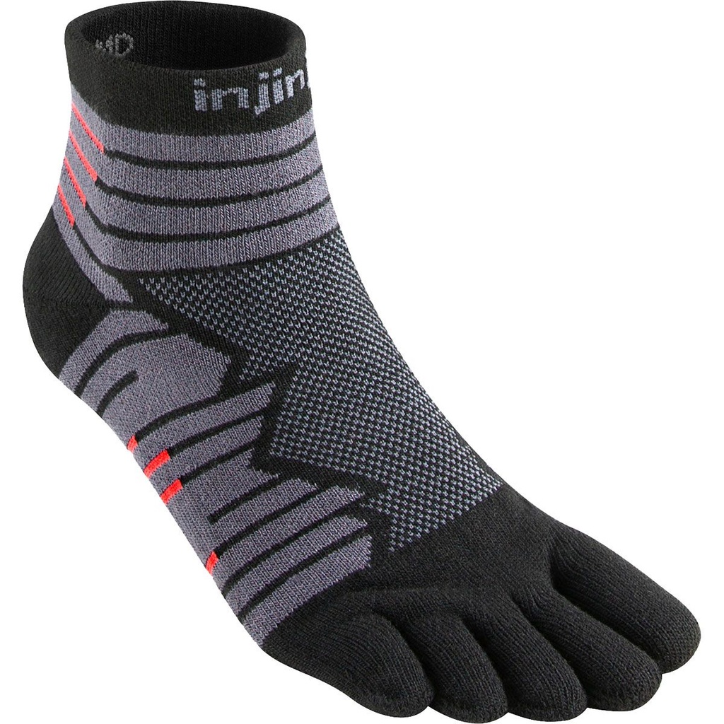 Injinji Run Original Weight Mini-Crew - Onyx (S)