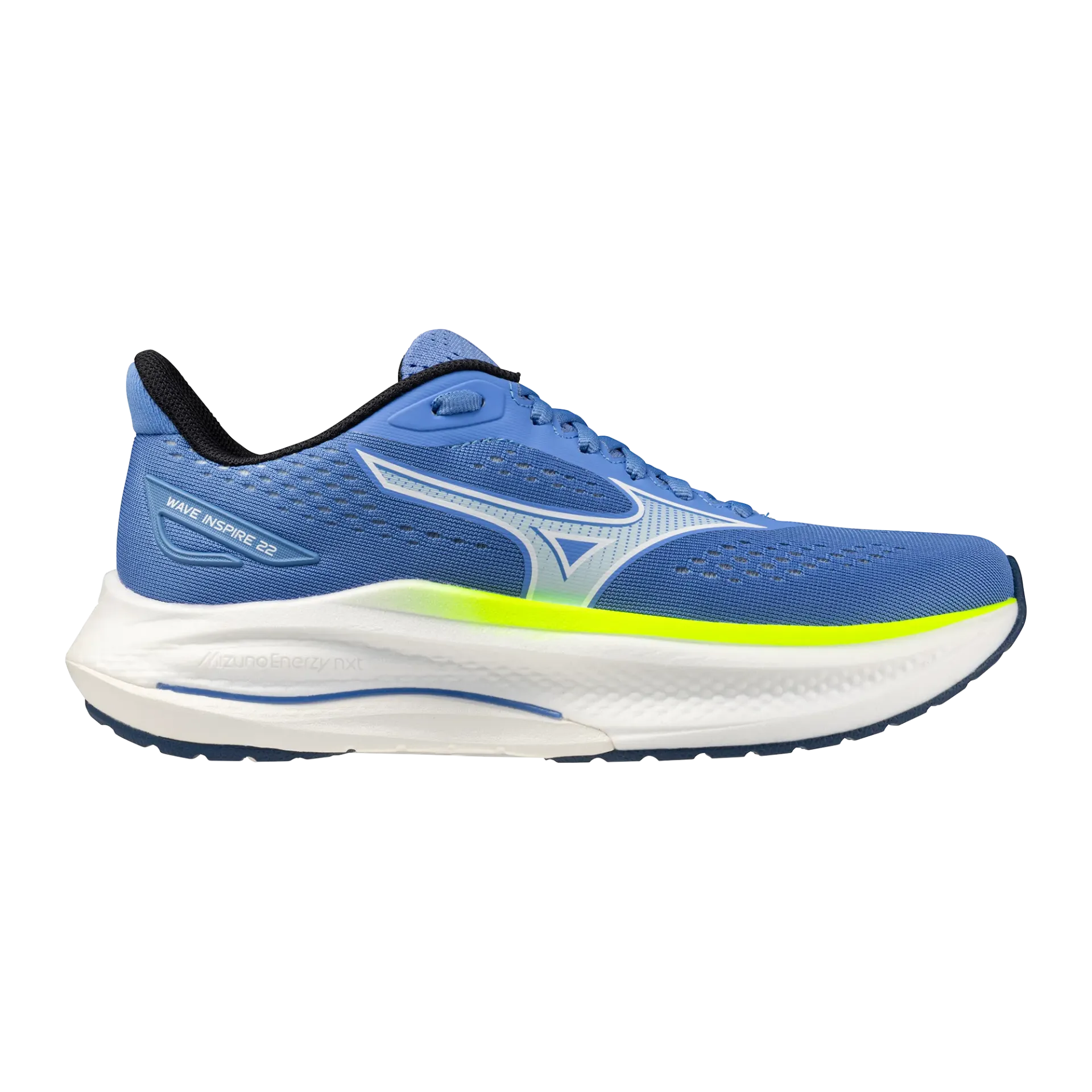 Mizuno Shoe W's Wave Inspire 22 - Ultramarine/White/Lightning Yellow